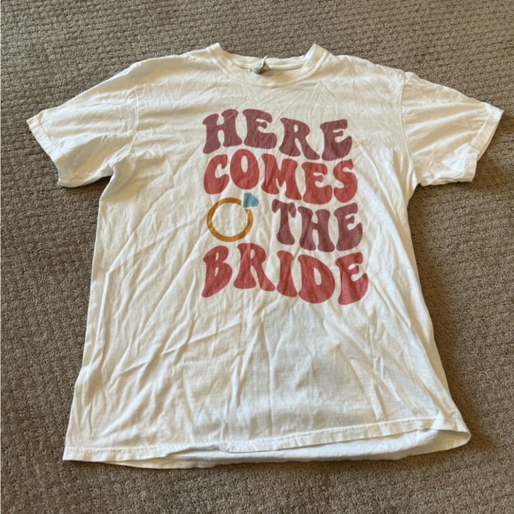 Comfort Colors Here Comes the Bride Tshirt